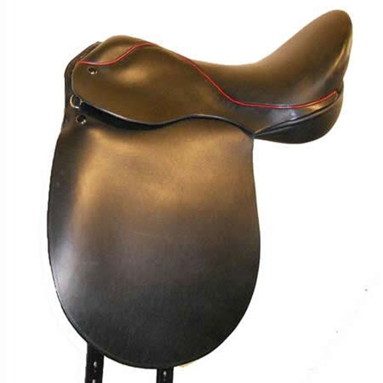 Custom English Saddles Black and Red